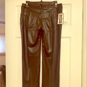 Faux leather pants